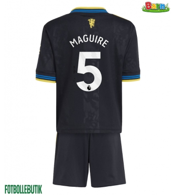 Manchester United Harry Maguire #5 Tredjeställ Barn 2025-26 Kortärmad (+ Korta byxor)